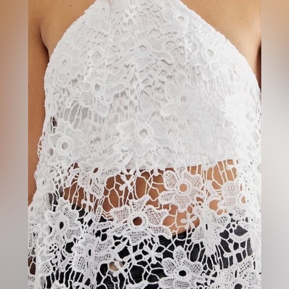 Free People White Crochet Blouse - Picture 2 of 10